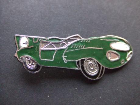 Jaguar D- Type raceauto met straight-XK motor design, groen